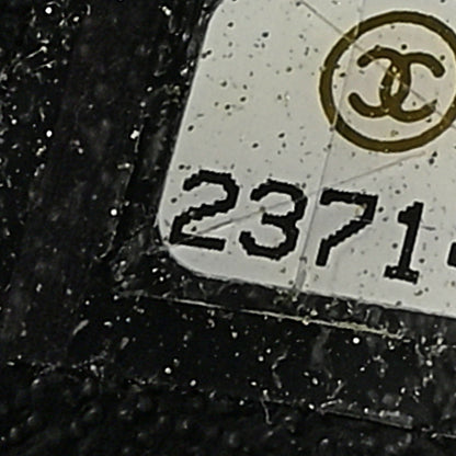 Chanel Lambskin Reverse Chevron Quilted Round Top Handle Flap Black 7 of 10