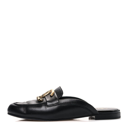 Chanel Lambskin CC Mules 38 Black 1 of 11