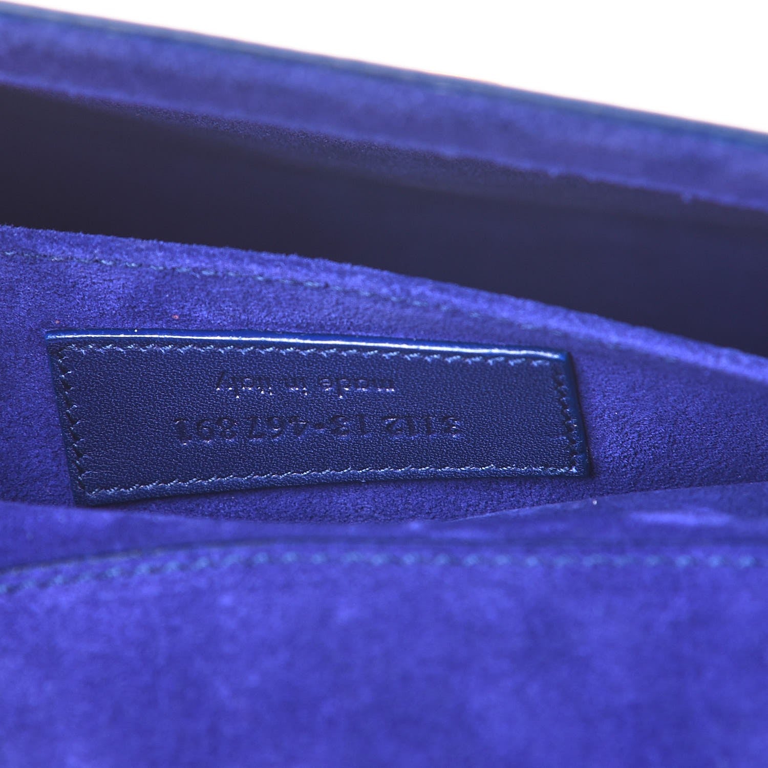 Saint Laurent Calfskin Classic Y Ligne Clutch Royal Blue 7 of 7