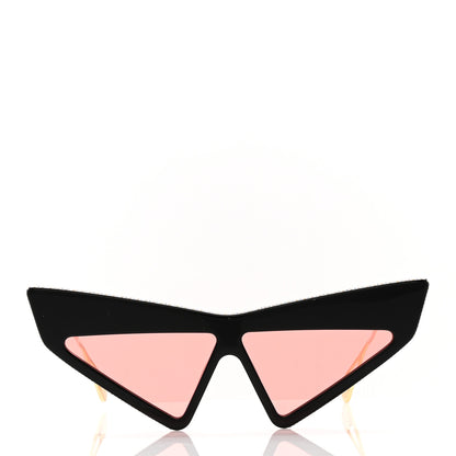 Gucci Acetate Crystal Geometric Sunglasses GG0430S Black 2 of 8