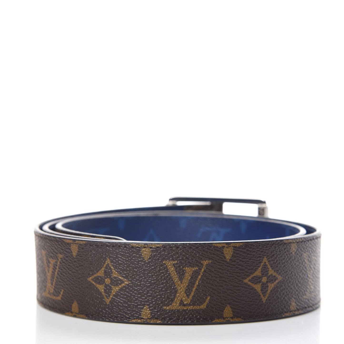 Monogram 40mm Reverso Belt 100 40 Pacific Blue