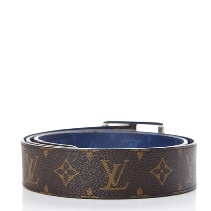 Louis Vuitton Monogram 40mm Reverso Belt 100 40 Pacific Blue 3 of 7