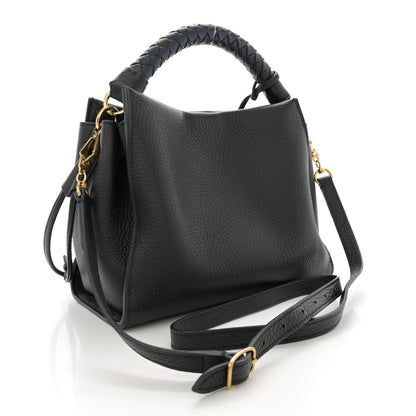 Mulberry Heavy Grain Small Iris Tote Black 2 of 11
