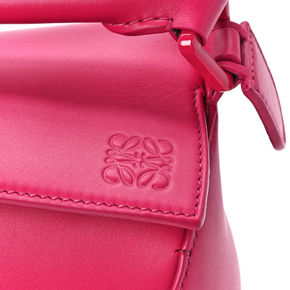 Loewe Satin Calfskin Monochrome Small Puzzle Edge Bag Ruby Red Glaze 7 of 11