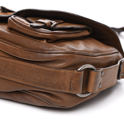 Christian Dior Calfskin Gaucho Double Saddle Bag Brown 13 of 17