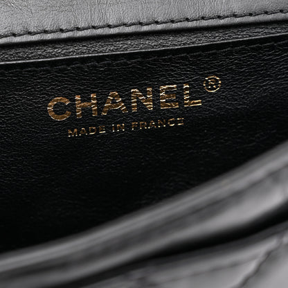 Chanel Aged Calfskin Quilted 2.55 Reissue Chain Waist Bag Black 6 of 11