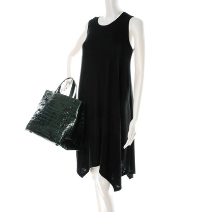 Nancy Gonzalez Crocodile Large Studded Tote Green 2 of 7