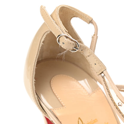 Christian Louboutin Mesh Embellished Patinana 100 Sandals 35 Version Light Silk 8 of 10