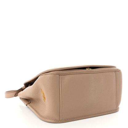 Prada Vitello Daino Embossed Logo Flap Shoulder Bag Cammeo 4 of 10