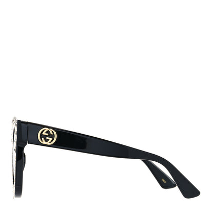 Gucci Acetate Stars Cat Eye Sunglasses GG0116S Black 3 of 8
