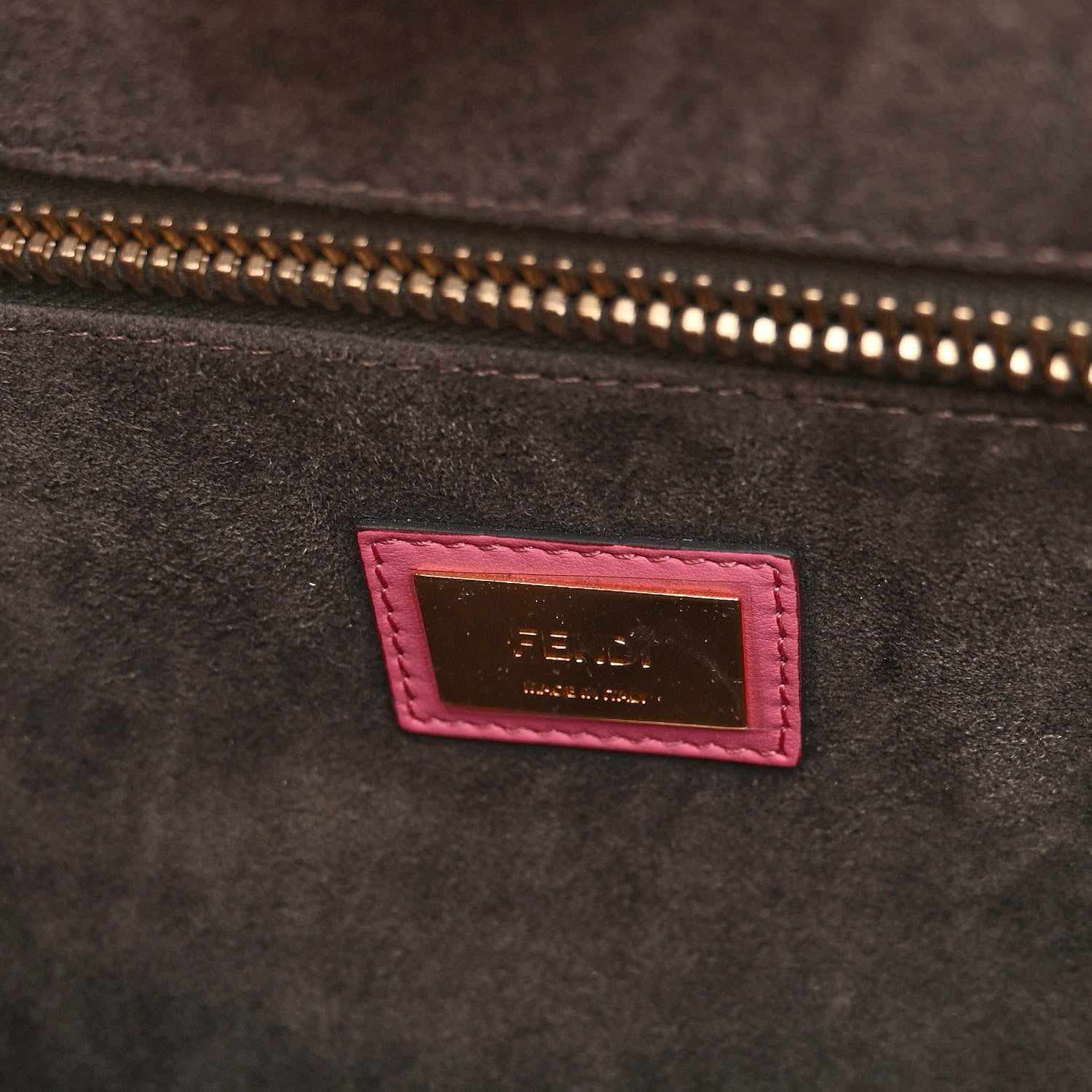 Fendi Vitello Seta Medium Peekaboo Iconic Satchel Pink 7 of 10