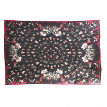 Alexander McQueen Silk Cotton Romantic Moth Pareo Black Multicolor 1 of 4
