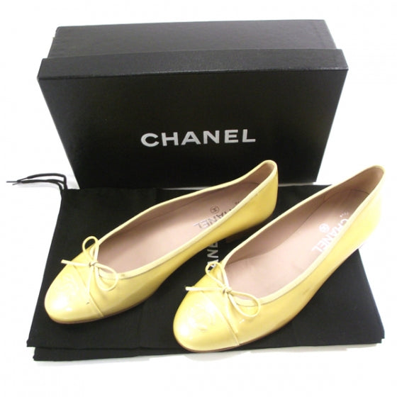 Patent Classic CC Ballet Flats 40.5 Yellow