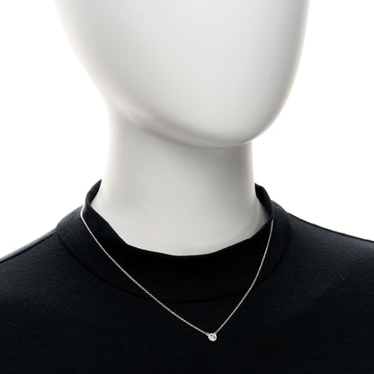 Tiffany Sterling Silver Aquamarine Elsa Peretti Color by the Yard Pendant Necklace 2 of 5