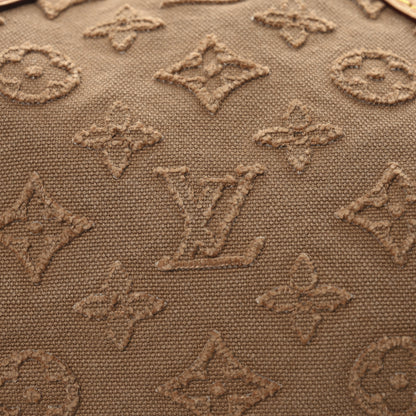 Louis Vuitton Denim Monogram Stone Speedy Bandouliere 35 Caramel 7 of 13