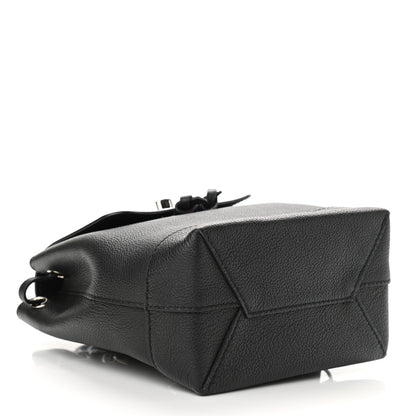 Louis Vuitton Calfskin Lockme Mini Backpack Black 4 of 10