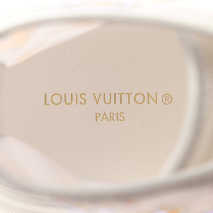 Louis Vuitton Iridescent Technical Mesh Monogram LV Squad Sneaker Boots 39 Rose Clair 7 of 8