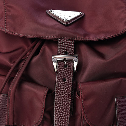 Prada Tessuto Nylon Saffiano Vela Backpack Bordeaux 10 of 10