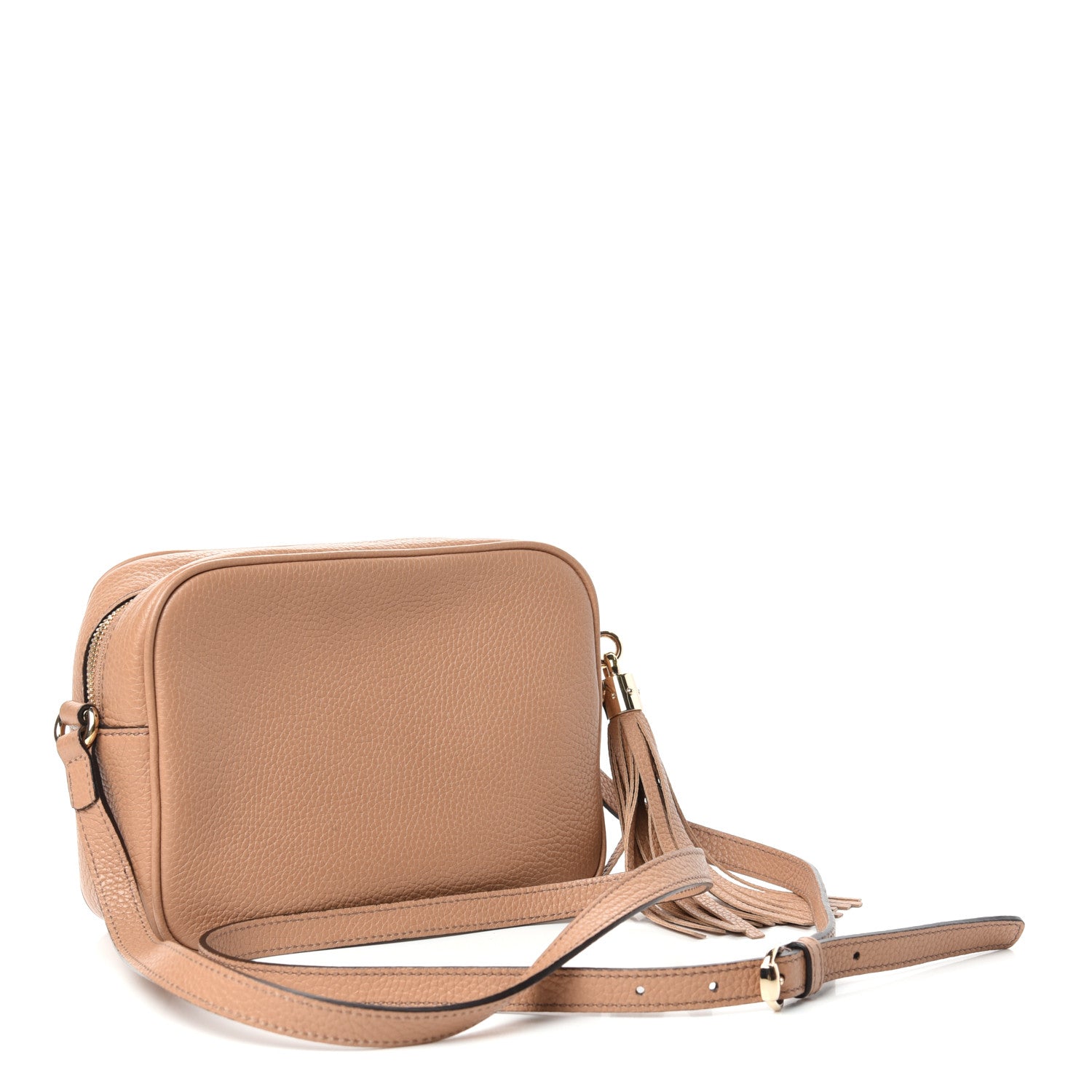 Gucci Pebbled Calfskin Small Soho Disco Bag Camelia 3 of 10