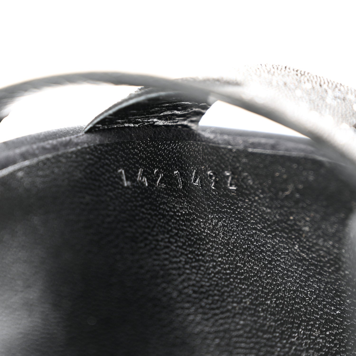 Hermes Suede Goatskin Crystal Powder Oran Sandals 36.5 Black 8 of 10