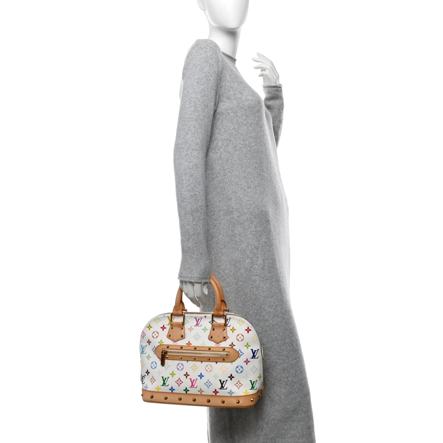 Louis Vuitton Monogram Multicolor Alma White 2 of 15
