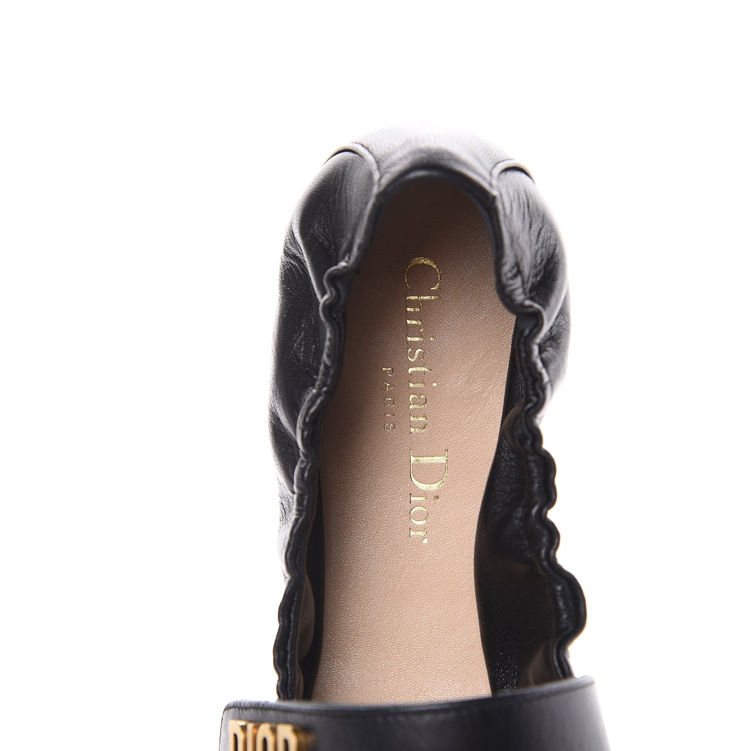 Christian Dior Lambskin Baby-D Ballet Flats 40 Black 6 of 11