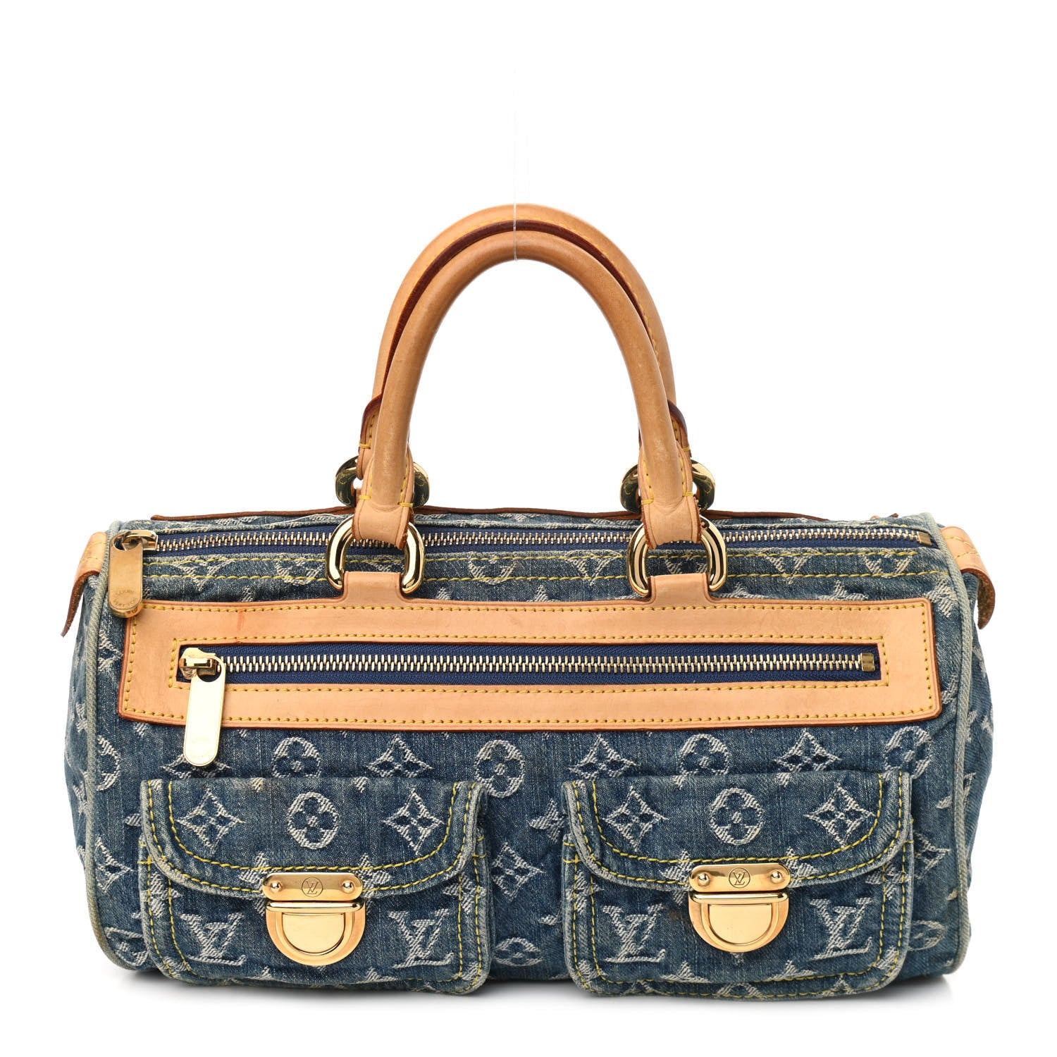 Louis Vuitton Monogram Denim Neo Speedy Blue 1 of 12