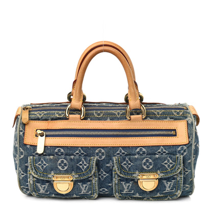 Louis Vuitton Monogram Denim Neo Speedy Blue 1 of 12