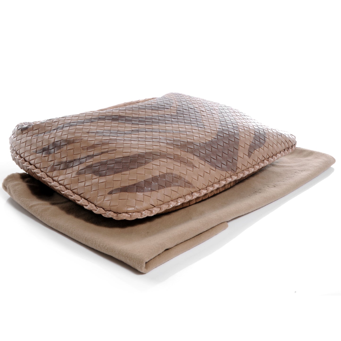 Nappa Snakeskin Intrecciato Large Veneta Tiger Print Hobo Maple