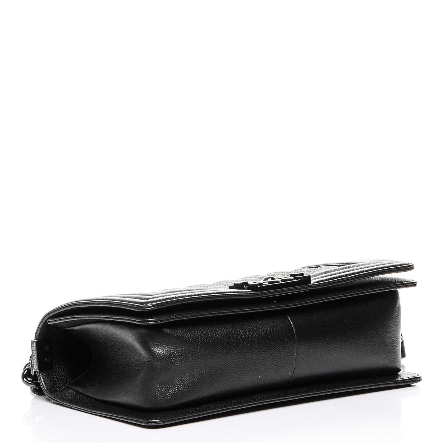 Caviar Quilted Medium Boy Flap So Black