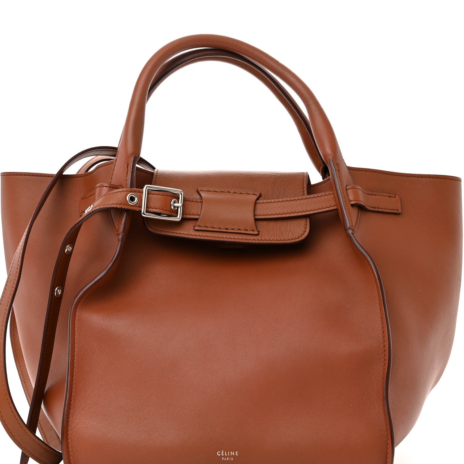 Celine Smooth Calfskin Small Long Strap Big Bag Tan 7 of 10