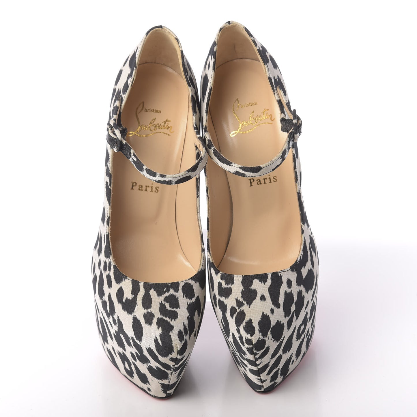 Tissu Leopardino Lady Daf 160 Pumps 37.5 Black White