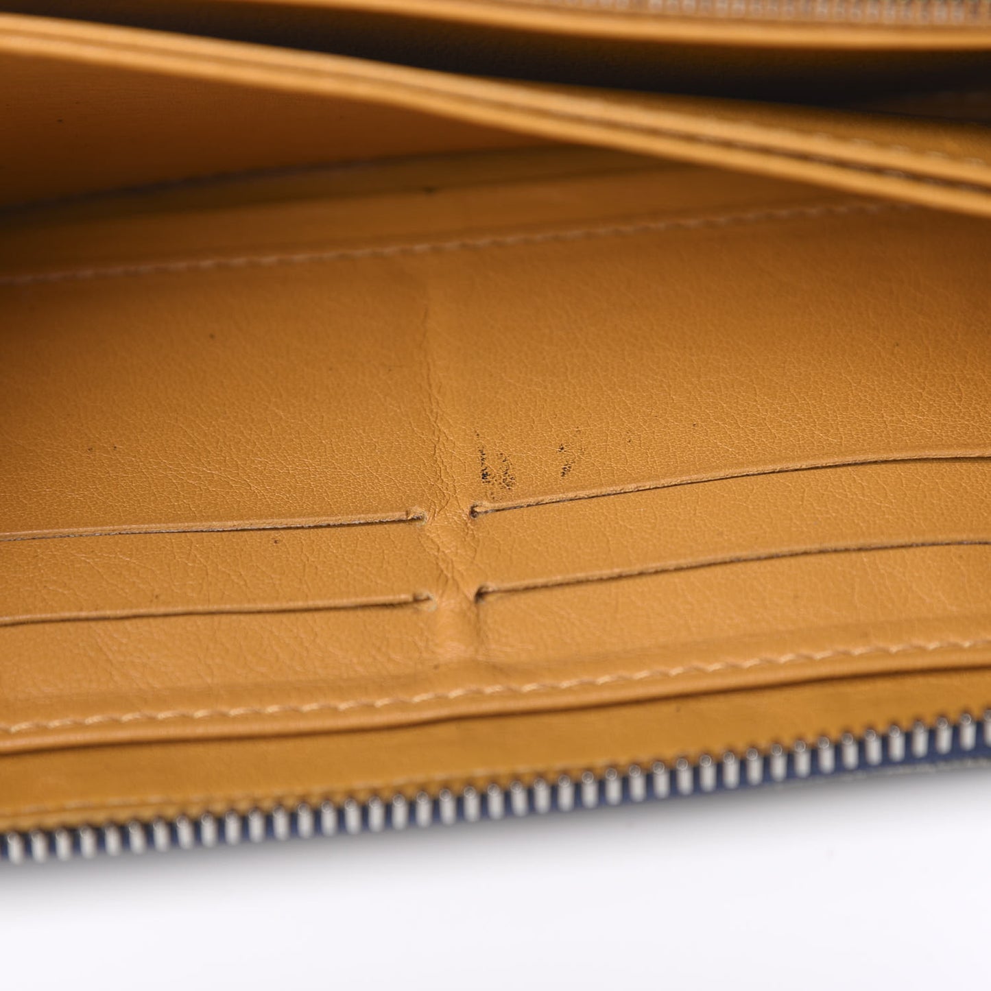 Monogram Denim Zippy Wallet Blue
