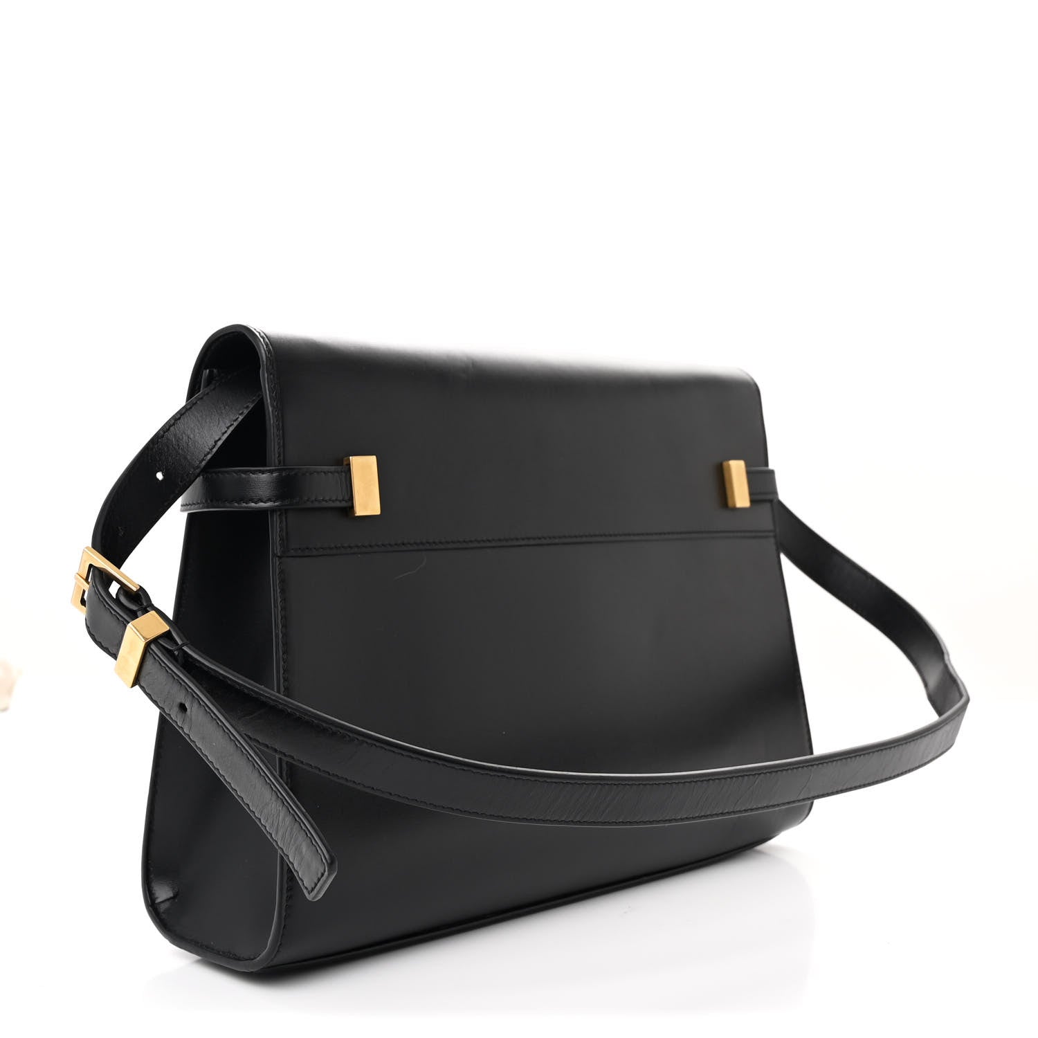 Saint Laurent Smooth Calfskin Manhattan Shoulder Bag Black 3 of 11