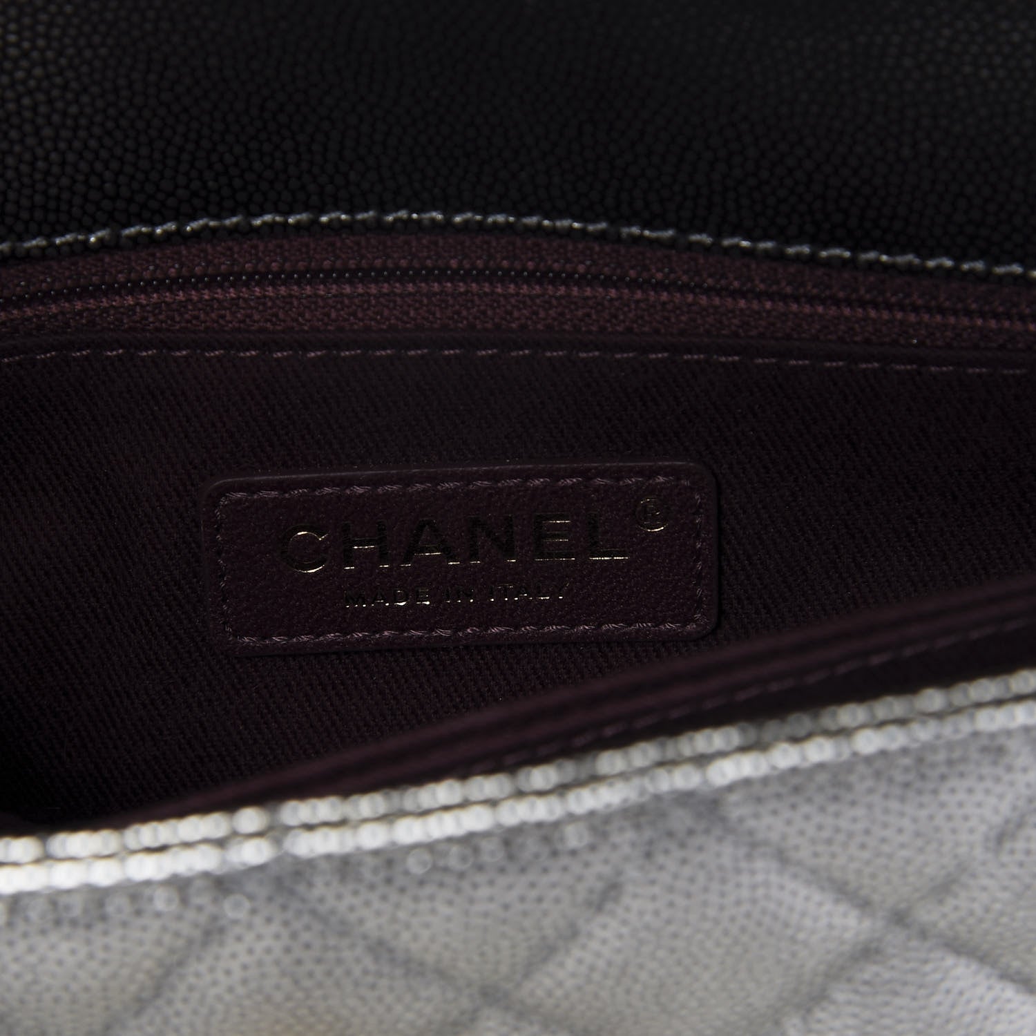 Chanel Metallic Caviar Quilted Mini Coco Handle Flap Silver 8 of 10