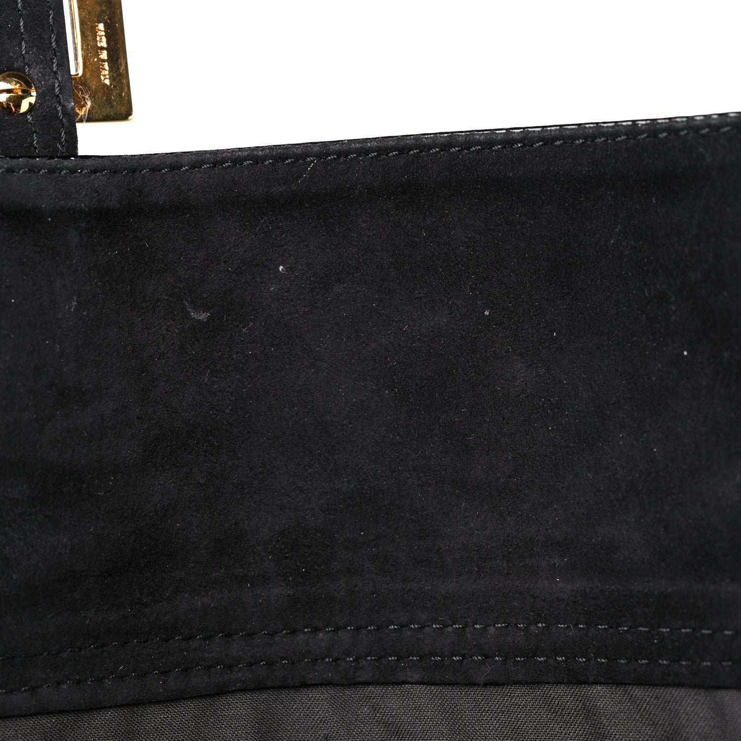 Fendi Vitello Naplak Large Convertible Baguette Black 10 of 12