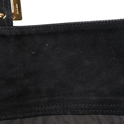 Fendi Vitello Naplak Large Convertible Baguette Black 10 of 12