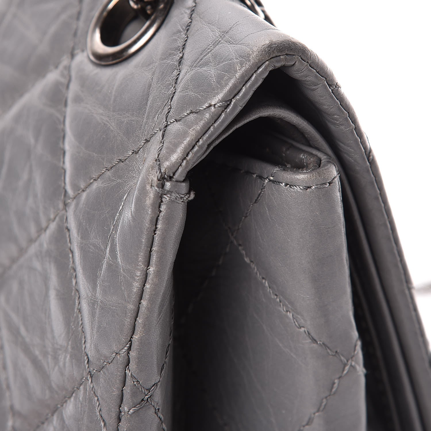 Chanel Aged Calfskin Quilted 2.55 Reissue 227 Flap Grey 19 of 23