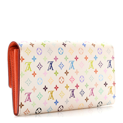 Louis Vuitton Monogram Multicolor Sarah Wallet White Citron 3 of 6