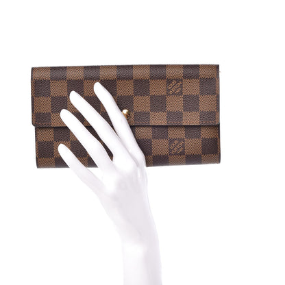 Louis Vuitton Damier Ebene Sarah Wallet 2 of 7