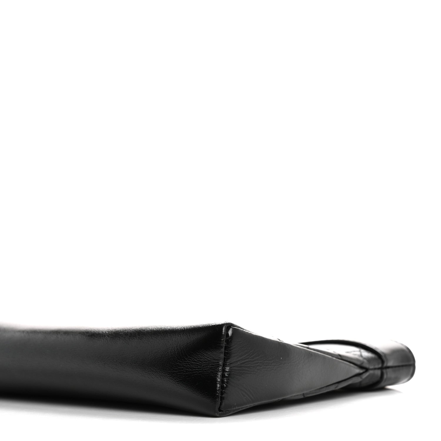 Chanel Shiny Crumpled Calfskin Quilted Nano 31 Shopping Bag Black 10 of 13