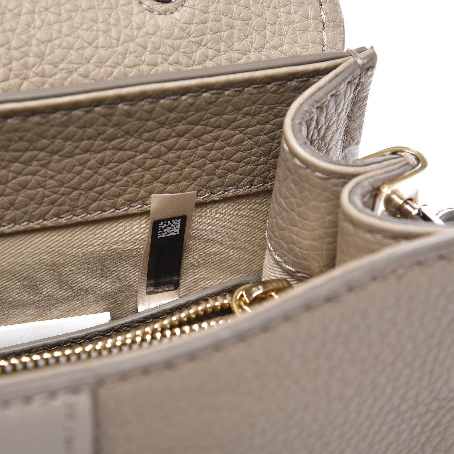 Chloe Shiny Grained Calfskin Small Aby Day Shoulder Bag Motty Grey 8 of 9