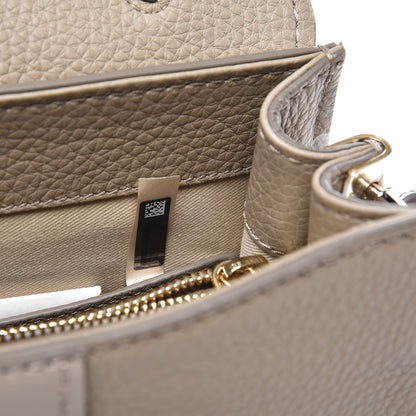 Chloe Shiny Grained Calfskin Small Aby Day Shoulder Bag Motty Grey 8 of 9