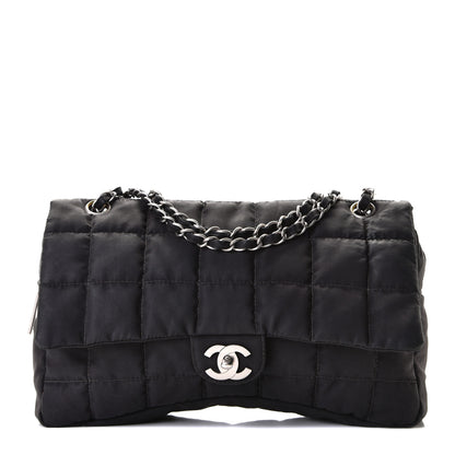 Chanel Nylon Square Quilted Flap Black 1 of 8