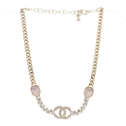 Chanel Crystal CC Choker Gold Pink 2 of 3