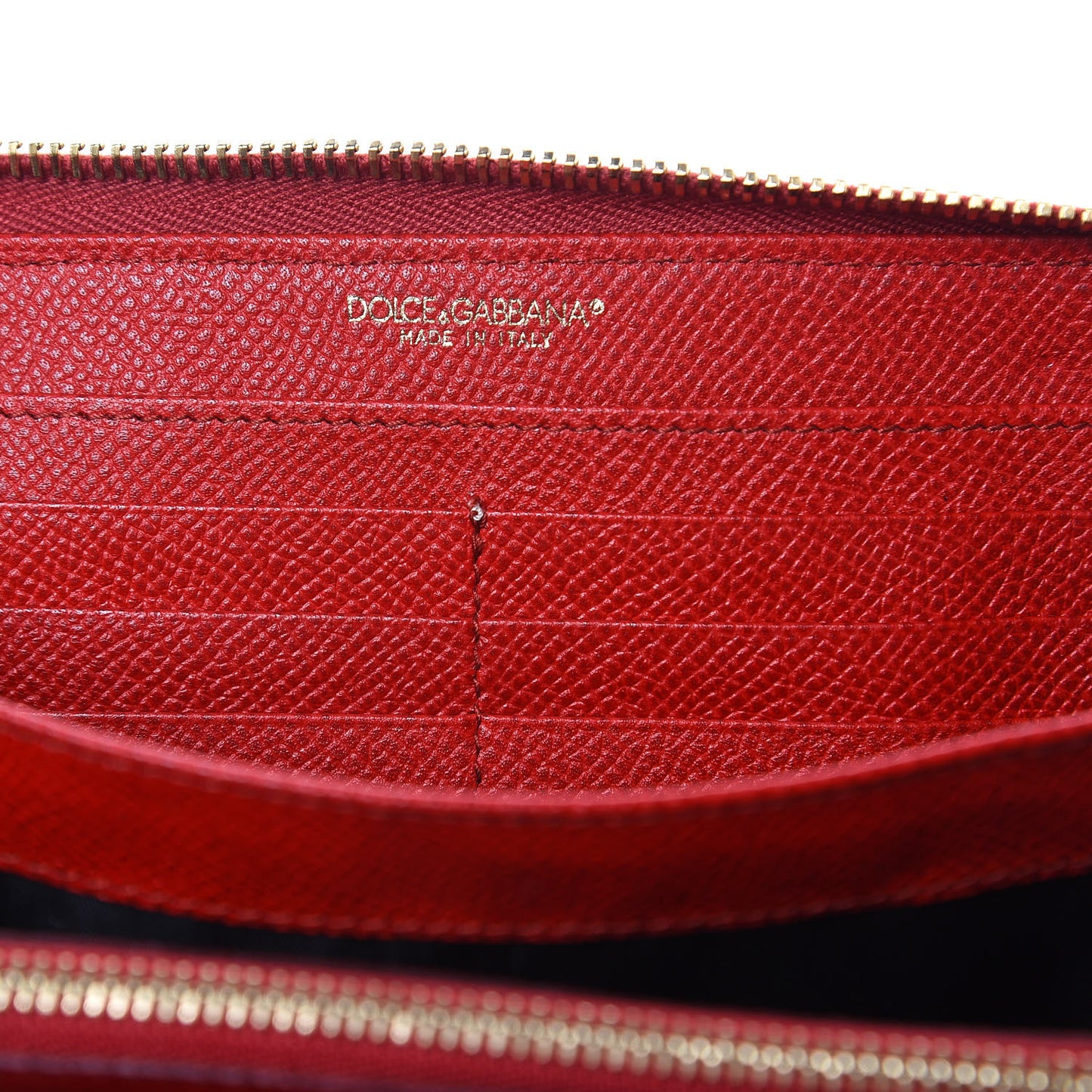 Dauphine Zip Around Wristlet Wallet Red