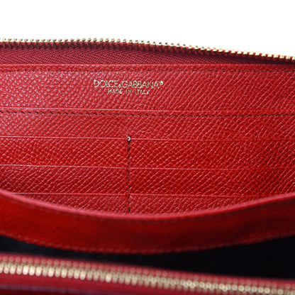 Dolce & Gabbana Dauphine Zip Around Wristlet Wallet Red 5 of 12