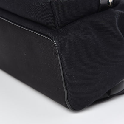 Saint Laurent Canvas Signature Heaven Embroidered Mini City Backpack Black 6 of 9