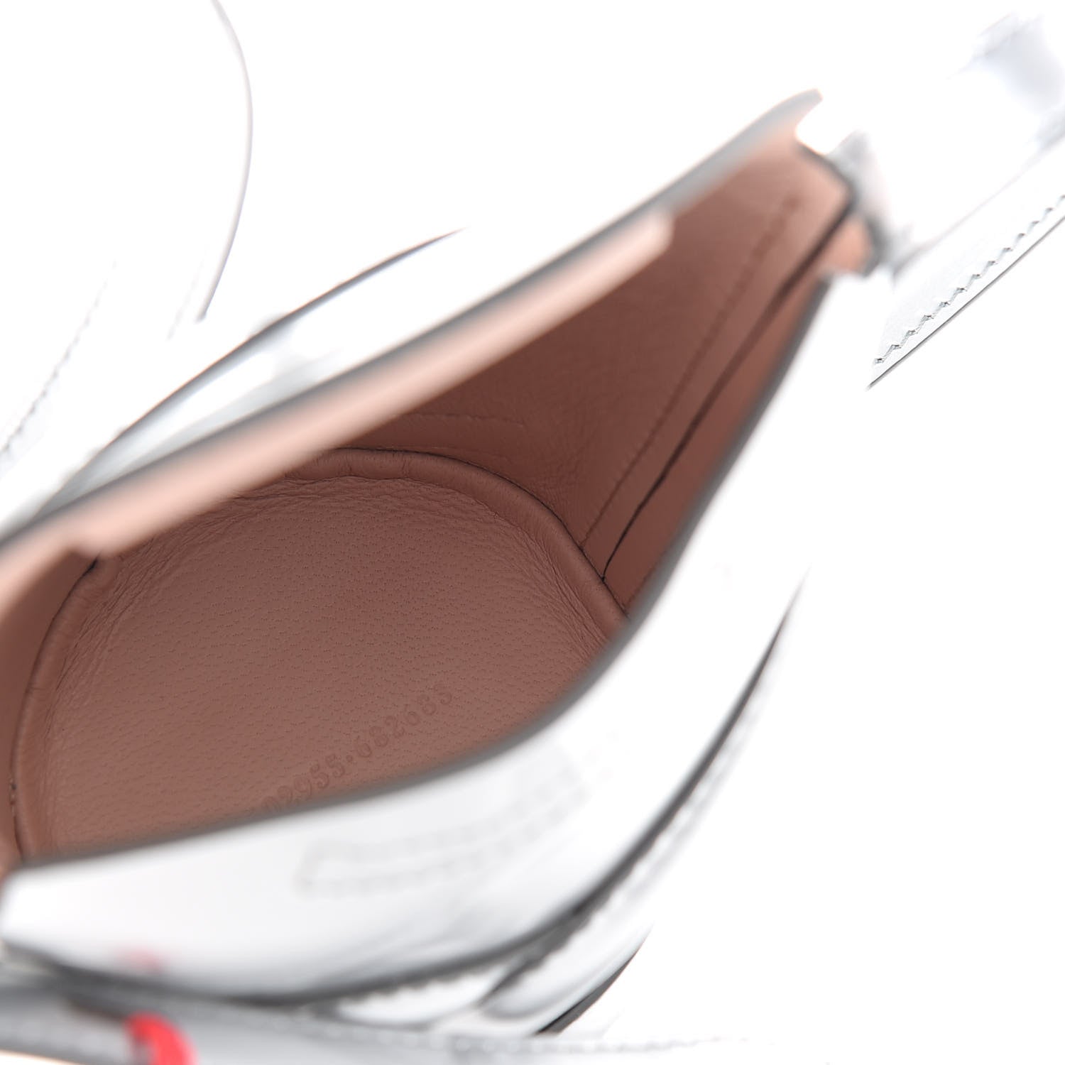 Alexander McQueen Metallic Calfskin The Curve Mini Shoulder Bag Silver 5 of 9