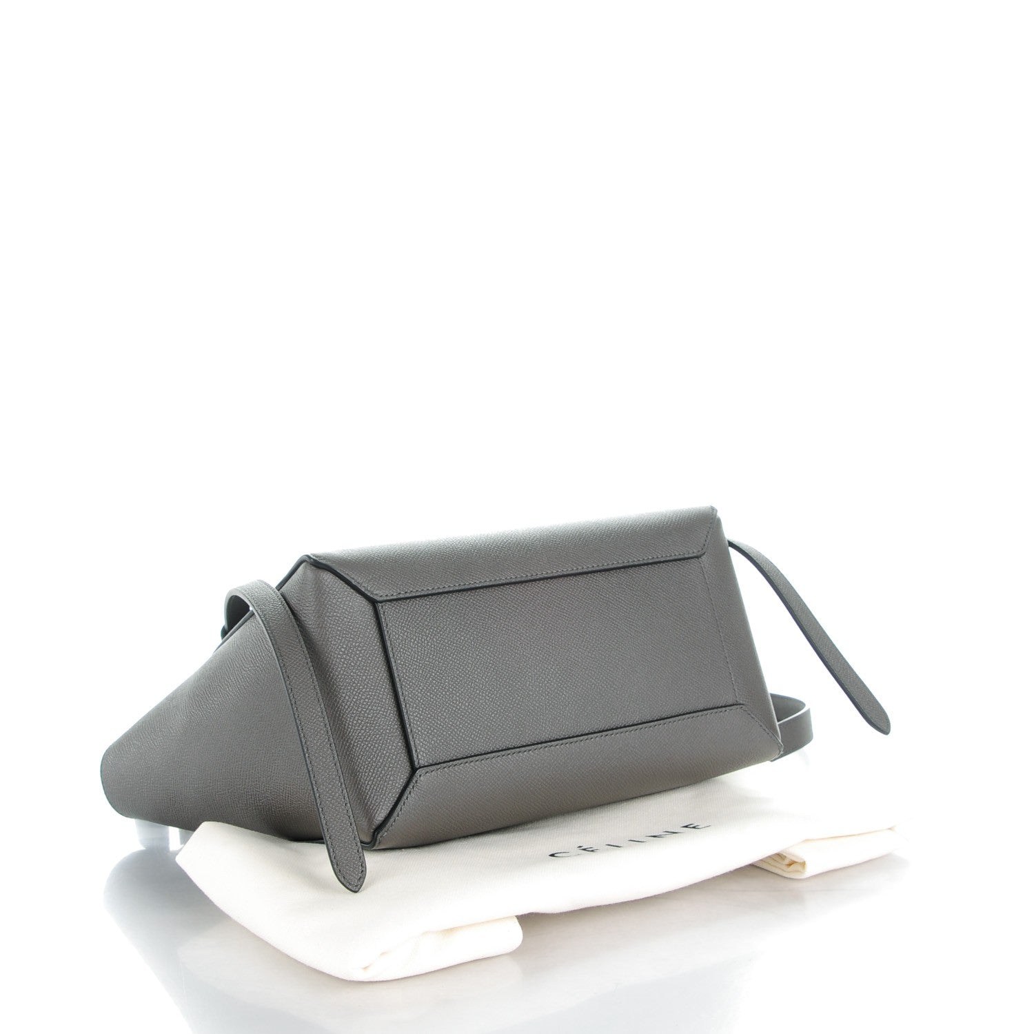 Celine Grained Calfskin Micro Belt Bag Grey 4 of 9